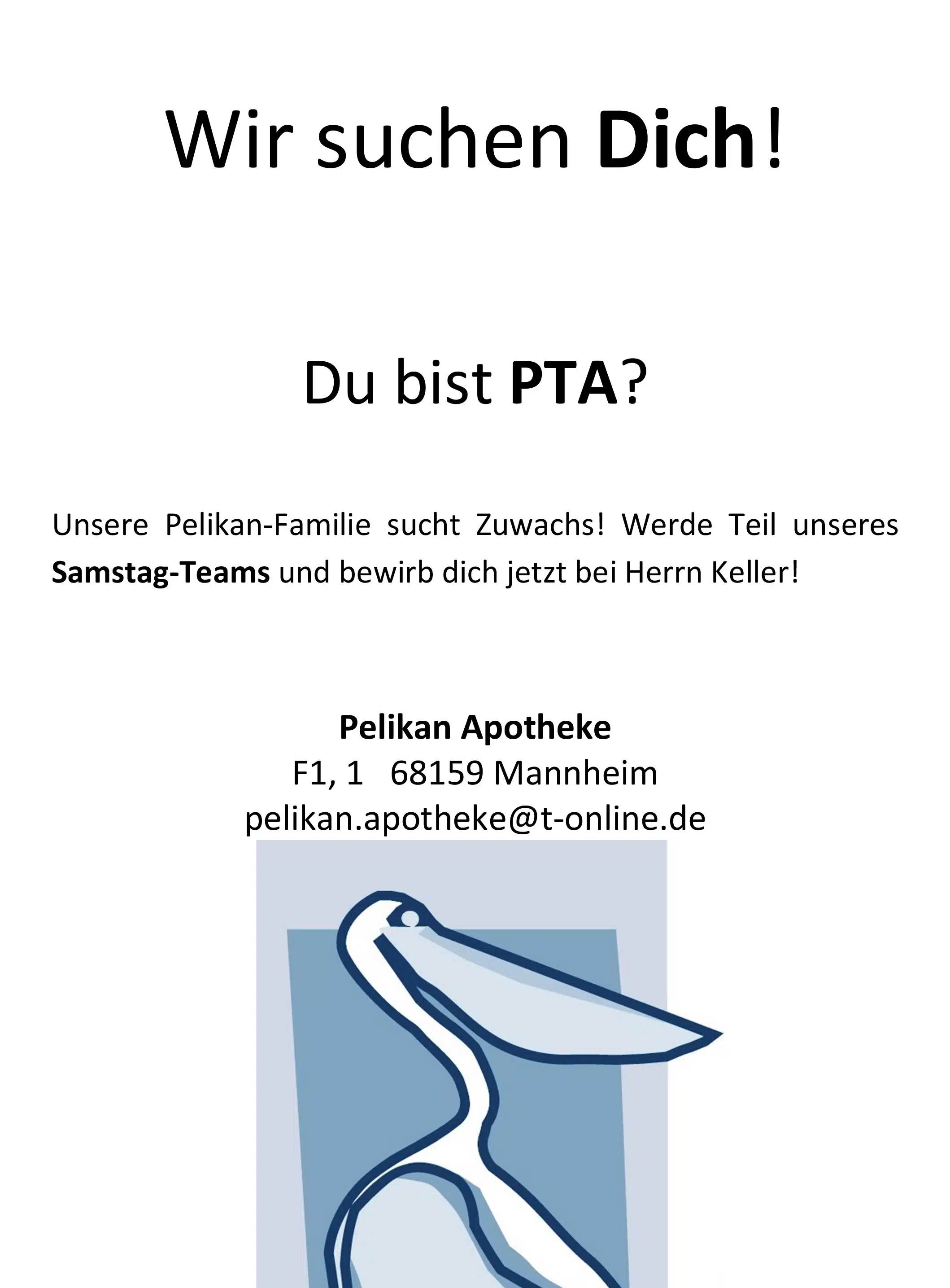 PTA-Stellengesuch