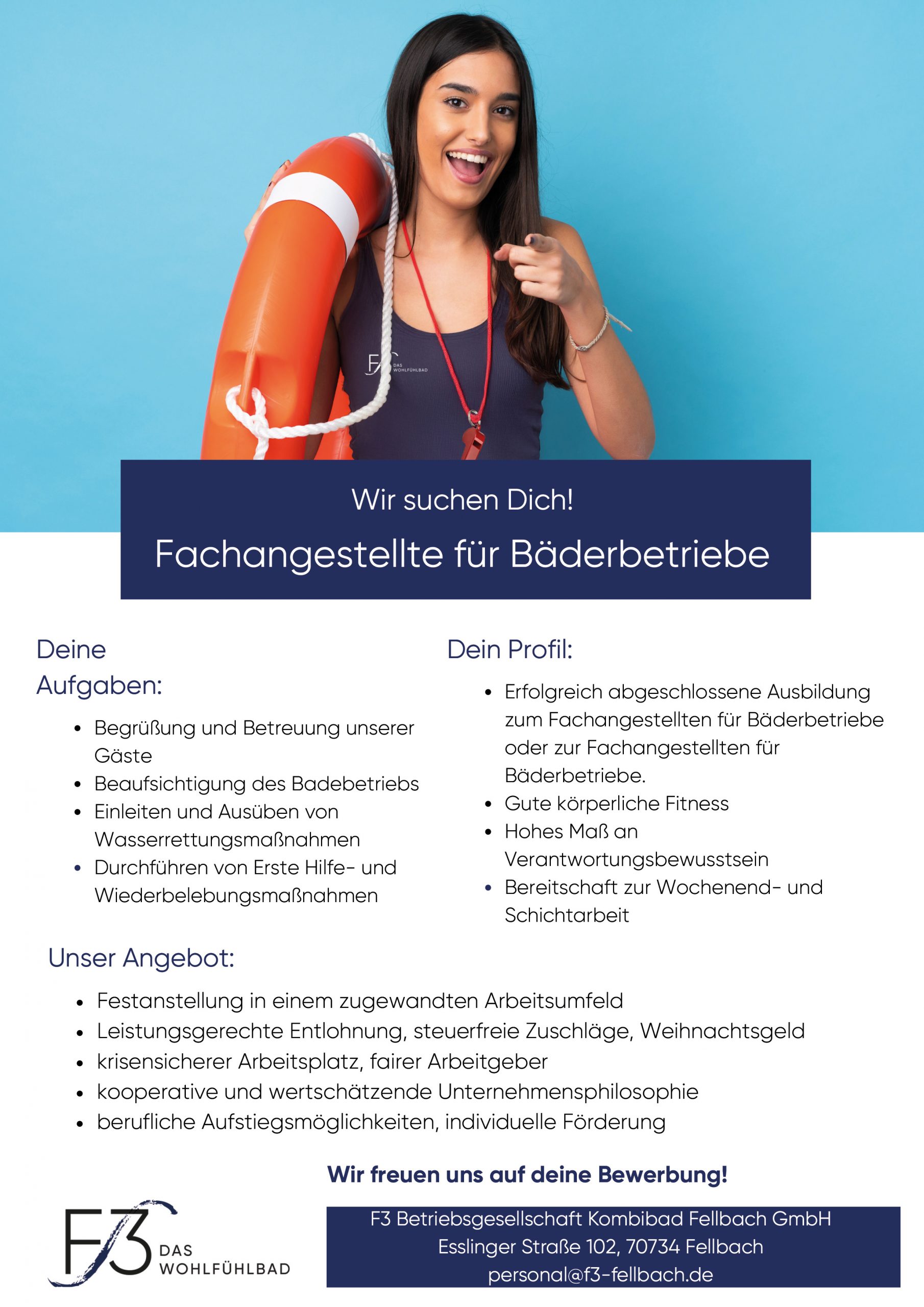 Fachangestellte für Bäderbetriebe F3 Das Wohlfühlbad
